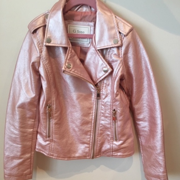 Ci Sono kids faux leather jacket pink - Picture 1 of 4